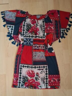 Anthropologie Vanessa Virginia Silky Floral Dress Size S